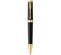 Stylo bille PARKER INGENUITY, Noir, Finition dorée, recharge encre noire pointe moyenne, coffret cadeau Noir