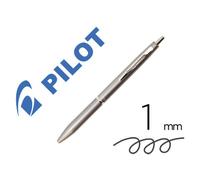 Stylo-bille pilot acro 1000 retractable pointe moyenne 1mm encre noire rechargeable coloris argent avec coffret