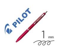 Stylo-bille pilot acro 1000 retractable pointe moyenne 1mm encre noire rechargeable coloris cerise avec coffret