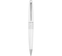 Stylo bille Pilot MR Animal Collection dans un coffret cadeau Corps blanc mat avec accent tigre blanc Pointe moyenne Plume en acier inoxydable