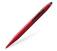 Stylo bille rechargeable Cross Tech2, taille moyenne, avec stylet, coffret cadeau haut de gamme - Rouge m tallis