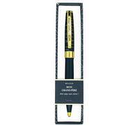 Stylo Bille Rétractable ""Mon Grand Père"" - Bleu Nuit & Or - Cadeau Unique Et Personnel - Confort D'écriture - Écrin Élegant Et Design