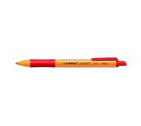 Stylo Bille Rétractable - STABILO - POINTBALL - Tracé 0,5 mm - Rouge - Pointe Fine