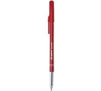Stylo Bille Semi transparent Pointe Moyenne 1 mm Encre Rouge Rouge G