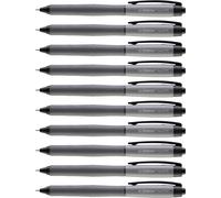 Stylo bille - STABILO Palette- lot x10 stylos roller retractable - noir