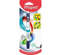 Maped Stylo-bille Twin Tip Médium – 4 couleurs
