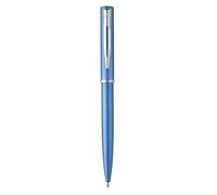 Stylo bille - WATERMAN - Graduate Allure - Laque bleue satinée - Attributs chromés - Recharge encre bleue