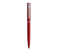 WATERMAN Allure Stylo bille, laque rouge satinée, recharge encre bleue pointe moyenne, Coffret cadeau Rouge G