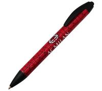 Stylo Biro en plastique Milan, produit officiel, idée cadeau rouge.