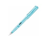 Lamy safari aquasky - Stylo Plume avec grip ergonomique et plume acier poli en taille M - matière plastique robuste ASA - avec cartouche T 10 bleu - Droitier