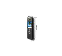 Stylo caméra d'action WiFi 4K avec objectif rotatif à 180, vision nocturne et clip magnétique pour l'enregistrement de sports en extérieur