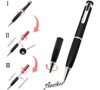 stylo caméra espion 1080P avec micro sd 32 go gris noir