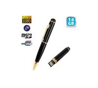 Stylo caméra espion Full HD 1080P microphone mini appareil photo micro sd 16 Go - YONIS