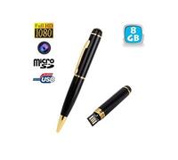Stylo caméra espion Full HD 1080P microphone mini appareil photo micro sd 8 Go - YONIS
