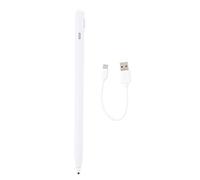 Stylo capacitif Universel pour Smartphones et tablettes, Stylo Optique de Haute précision avec Pointe Fine de 1,5 mm, Stylo numérique Portable pour système iOS et Andriod, Couleur Blanche