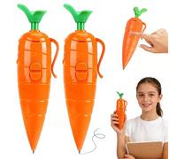 Stylo Carotte, 2 Pièces Stylo Carotte Enregistreur Vocal, Stylo à Bille Orange Mignon, S-tylo Enregistreur En Forme De Carotte, S-tylo Jouet en Forme De Carotte, pour les enfants et les étudiants