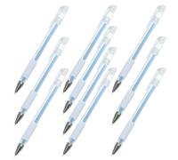 Stylo Chirurgical Bleu à Double Embout, 10 Pièces, Plastique | Pointes Fines, Usage Multi-usage, pour Peau et Oreilles, Préparation Microblading et Chirurgie