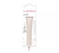 SCRAP COOKING - Stylo Choco Blanc - Crayon Alimentaire Pâtisserie 25 g - Stylo Décoratif Comestible - Écrire & Dessiner sur Desserts, Gâteaux & Biscuits Noël Anniversaire - 6800