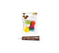 Stylo chocolat + 140 mini caissettes à cupcakes