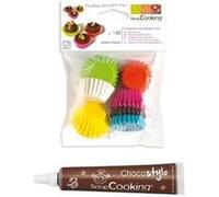 Stylo chocolat + 140 mini caissettes à cupcakes G