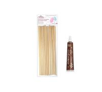 Stylo chocolat + 25 bâtonnets pour Barbe à papa