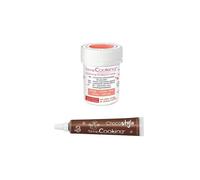 Stylo chocolat + Colorant alimentaire en poudre corail