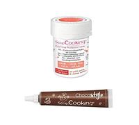 Stylo chocolat + Colorant alimentaire en poudre corail