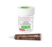 Stylo chocolat + Colorant alimentaire en poudre vert
