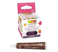 Stylo chocolat + Colorant alimentaire naturel Pourpre