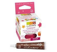 Stylo chocolat + Colorant alimentaire naturel Rouge-rose