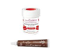 Stylo chocolat + Colorant alimentaire Rouge