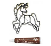 Stylo chocolat + Emporte-pièce Licorne à assembler Youdoit