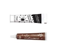 Stylo chocolat + Gel colorant alimentaire noir Scrapcooking