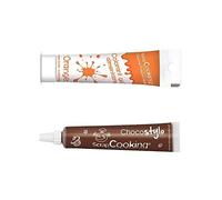 Stylo chocolat + Gel colorant alimentaire orange
