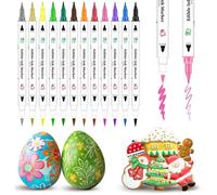 Stylo Colorants Alimentaire,12Pcs Marqueurs Comestibles,Edible Pigment Pen Marqueur Double Face pour Fondant Bricolage Biscuits