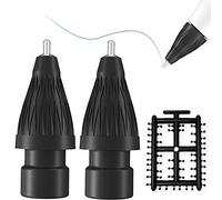 Stylo Comme des Pointes Fines Adaptées Pour Apple iPad 2e Crayon de 1ère Génération,Pas d'usure,Avec une Couverture de Pointes de Friction Sans Bruit,Faire Fonctionner iPencil Comme un Charme,Noir