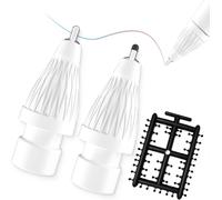 Stylo Comme Des Pointes Fines Adaptées Pour Apple Ipad 2e Crayon De 1ère Génération,Pas D'usure,Avec Une Couverture De Pointes De Friction Sans Bruit,Faire Fonctionner Ipencil Comme Un Charme,Blanc