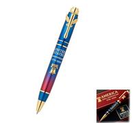 Stylo commémoratif Us 250 ans de liberté, stylos à collectionner patriotiques avec boîte cadeau, instrument d'écriture pour les amateurs d'histoire, cadeaux à bille de Noël en vrac (#B)