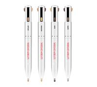 Stylo Contour des Sourcils 4 en 1, Crayon à Sourcils Imperméable pour Définir, Mettre en Valeur les Sourcils avec une Application et un Retrait Faciles et Durables, adapté pour