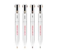 Stylo Contour des Sourcils 4 en 1, Crayon à Sourcils Imperméable pour Définir, Mettre en Valeur les Sourcils avec une Application et un Retrait Faciles et Durables, adapté pour