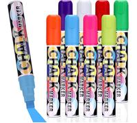 Stylo Craie Pour Tableau Noir,feutre vitre effacable,10 MM pointe Jumbo,Marqueurs fenêtre-Lot de 8