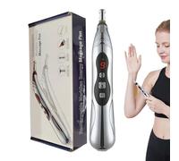 Stylo D' Électrique Rechargeable - Stylo De Massage Énergétique Méridien Avec Chargement USB, Intensité Réglable | Stimulateur Musculaire Portatif D'impulsion Pour Le Soulagement De Douleur