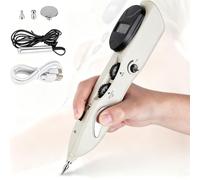 Stylo Dacupuncture Électronique Pour Les Méridiens, Stimulateur De Points Dacupuncture À Énergie Électrique Avec Écran Lcd, 10 Niveaux Dintensité Réglables, Localisation Intelligente Des Points