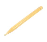 Stylo D'acupuncture Manuel en Corne de Bœuf, Tête Double Ronde Jaune | Outil Portable et Léger, Deux Têtes Rondes pour Pieds et Jambes, Format Pratique pour Usage Quotidien