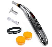 Stylo d'acupuncture pour soulager la douleur, machine d'acupression électrique à batterie électronique avec 3 têtes différentes, stylo d'énergie Meridian avec indicateur de point ACU pour guérir le