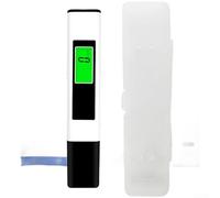 Stylo d'analyse de l'eau pour eau purifiée RO avec affichage rétroéclairé double couleur, lectures de température et thnologie ATC (blanc)