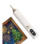 Stylo d'art avec strass sans fil, outil de peinture à points avec batterie de 500 mAh, outil d'art avec strass à contrôle de précision, pour usage à la maison, bureau, école, voyage, vacances