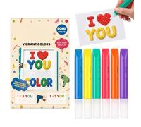 Stylo d'art en relief 3D 6 Stylos Dessin Déco Cartes Anniversaire