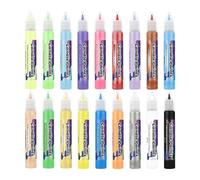 Stylo de à bougie - 18 couleurs - Stylos d'écriture adaptés aux débutants | Kits de peinture pour bougies pour festival, anniversaire, vacances, fête de mariage, Noël et peinture