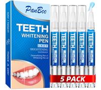 Stylo de blanchiment dentaire 4+1, utiliser deux fois par jour, jusqu'à 1 à 6 teintes en 1 à 2 semaines, 4 stylos éclaircissants, 1 stylo de désensibilisation, 70 traitements de blanchiment, facile à